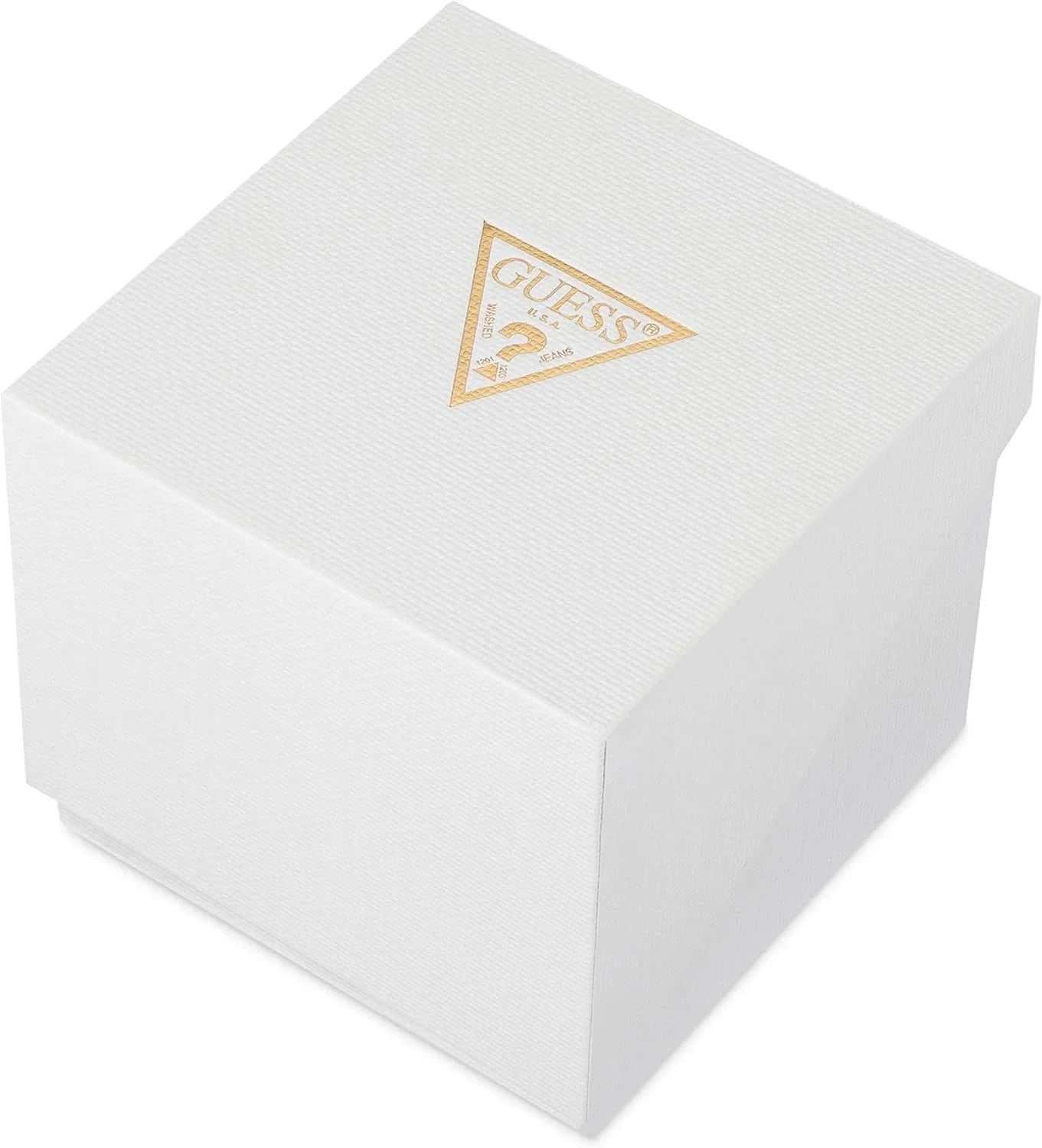 GUESS official Dragon Edition watch box – sleek branded packaging included with the GW0514G2 men’s skeleton watch – presented by HEY WATCH.