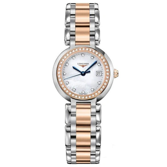 Elegant Longines Ladies Watch L8.110.5.89.6 with two-tone bracelet and diamond markers – Available at HEY WATCH.