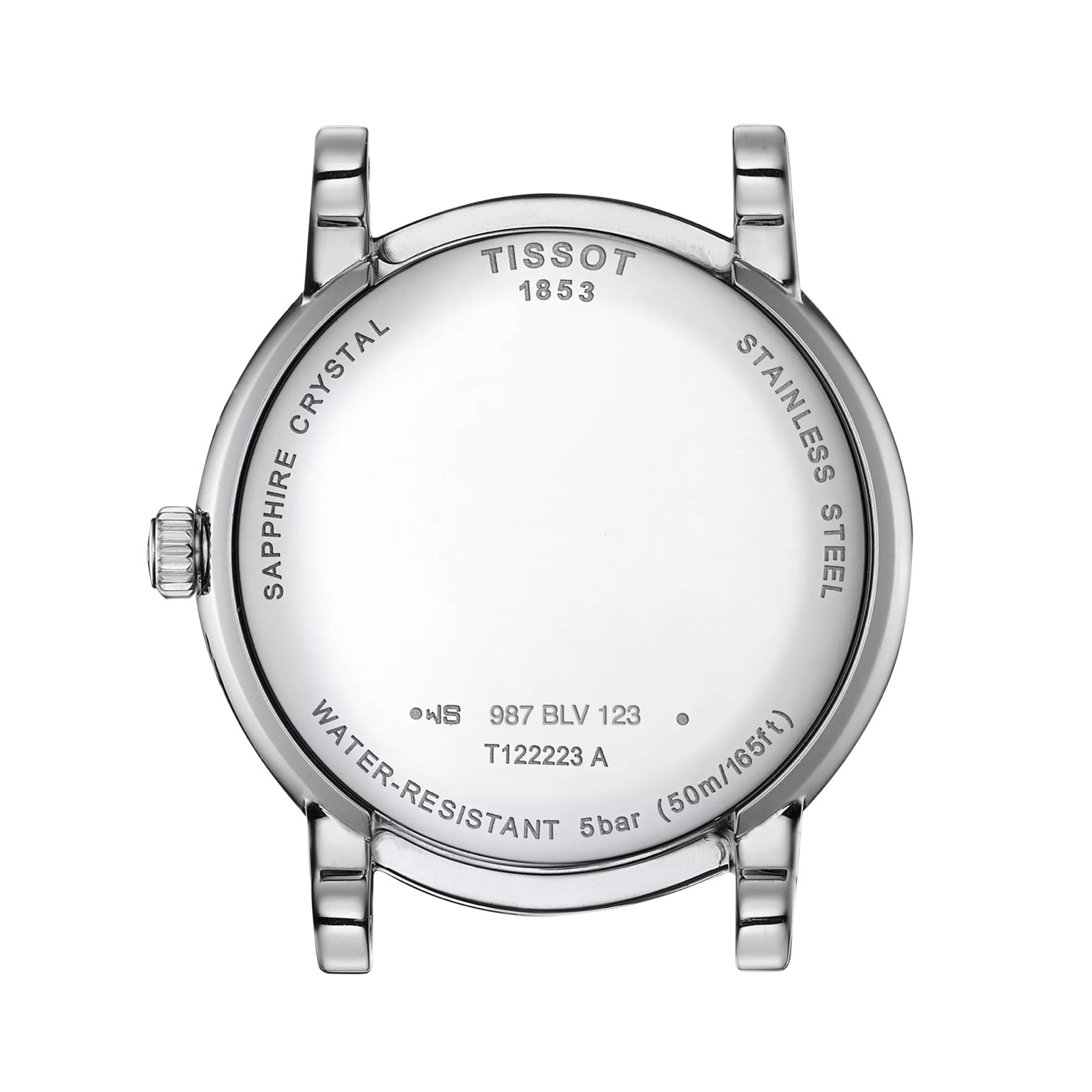  Tissot Bellissima Small Lady Moonphase back view – engraved stainless steel caseback – refined Swiss-made women’s timepiece by  HEYWATCH.